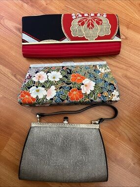 3 vintage Japanese evening bags